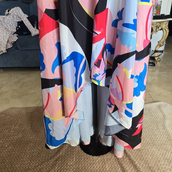 Nicole Miller Vibrant High-Low Dress - Picture 6 of 14